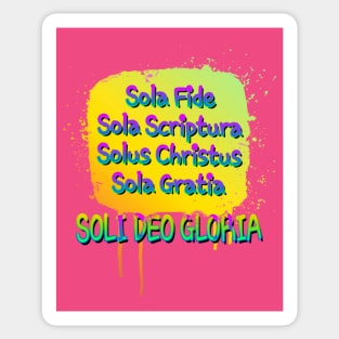 5 Solas of the Christian Reformation Sticker